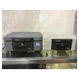 Pair of Sentry fireproof safes with keys model