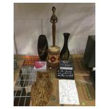 Lot of assorted wooden  home decor  local pick up