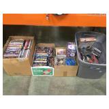 Large Lot 4 boxes of assorted DVDs and CDs local