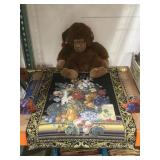 Hanging tapestry with metal rod and tassels local