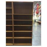 Wooden bookcase approximately 7 feet tall local
