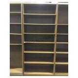 Wooden bookcase approximately 7 feet tall local