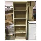 Wooden bookshelf approximately 6 feet tall local