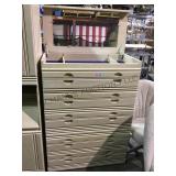 Palliser  five drawer dresser with hidden upper