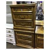 pair of three drawer Thomasville nightstands