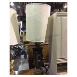 wooden and metal table lamp with shade local pick