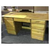 Wooden desk with seven drawers local pick up only
