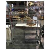 NSF stainless steel rack with six shelves local