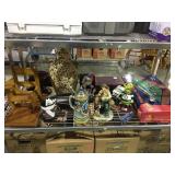 Second shelf lot of household decorations and