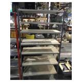 Metal 6 foot tall shelving unit local pick up