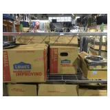 Top shelf large lot of assorted vinyl records in