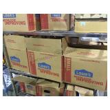 Second shelf large lot of vinyl records in boxes