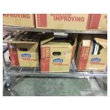 Bottom shelf lot of vinyl records in boxes local