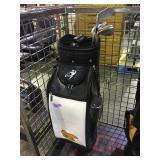 Jack Nicklaus signature golf bag with clubs