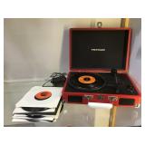 Crosley portable record player w/ a 45 collection
