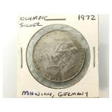 1972 Munich Germany Olympic silver dollar