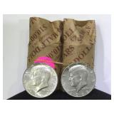 1968 & 69 Kennedy half dollar 40% silver 40 count