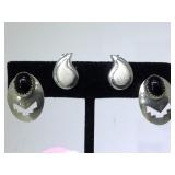 Sterling Native American earrings 2 pairs