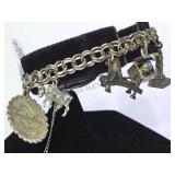 Sterling charm bracelet