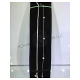 2 sterling chain bracelets