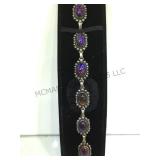 Sterling bracelet w/ Mexican opals