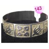 Heavy sterling bangle bracelet