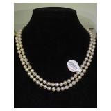 14k clasp  pearl necklace