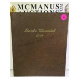Lincoln Memorial cents album, partially complete
