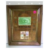 Framed "The American Indian " Indian head cents &