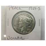 1924-s Silver Peace dollar