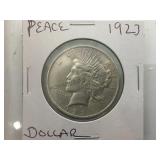 1923 Silver Peace dollar