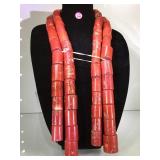 Very large coral beads