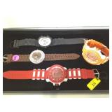 Tray of 4 wrist watches,"Ice Nation ", "Pave