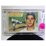 Sandy Koufax , Brooklyn Dodgers  baseball card,