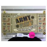 1953 Army & Navy Football original ticket, cased
