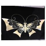Metal butterfly wall hanging, 38/18. Local pickup