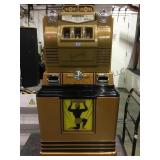 Keeney floor standing  5 & 25 cent double slot