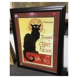 Framed "Tournee du Chat Noir" print,  24/31.