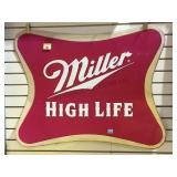 Large metal miller high life advert sign, local