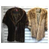 A fur shawl & half sleeve jacket