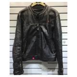 Ducati Performance black leather jacket, size L