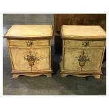 Pair of 1 drawer & cabinet night stands. Local
