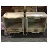 A pair of Drexel 1 drawer night stands. Local