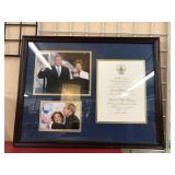 President George Bush Framed  Inauguration