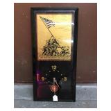 Vintage US Marines Art Clock