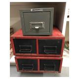 Steel master vintage industrial cabinet card