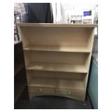 Lightwood three shelf bookcase