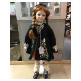 German hand painted  bisque Irish girl 1998
