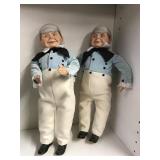 Silvestri Dum & Dee Porcelain Dolls