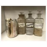 Antique medicine jars